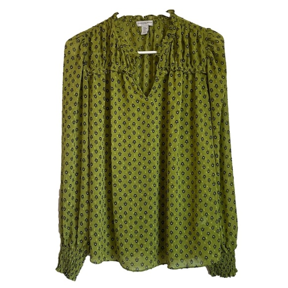 Carolina Belle Tops - CAROLINA Belle Montreal Long Sleeve Sheer Bohemian Blouse Size Medium